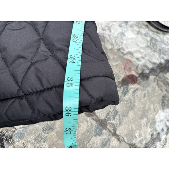 New Sporto Women's Quilted Long Puffer Coat Size S Black Water Resistant NWT - Picture 9 of 10